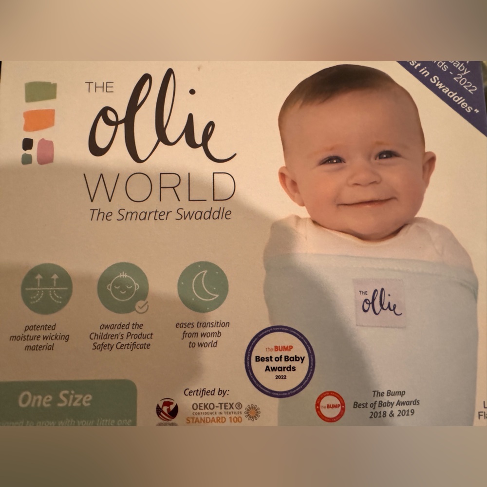 Ollie world swaddle - purple